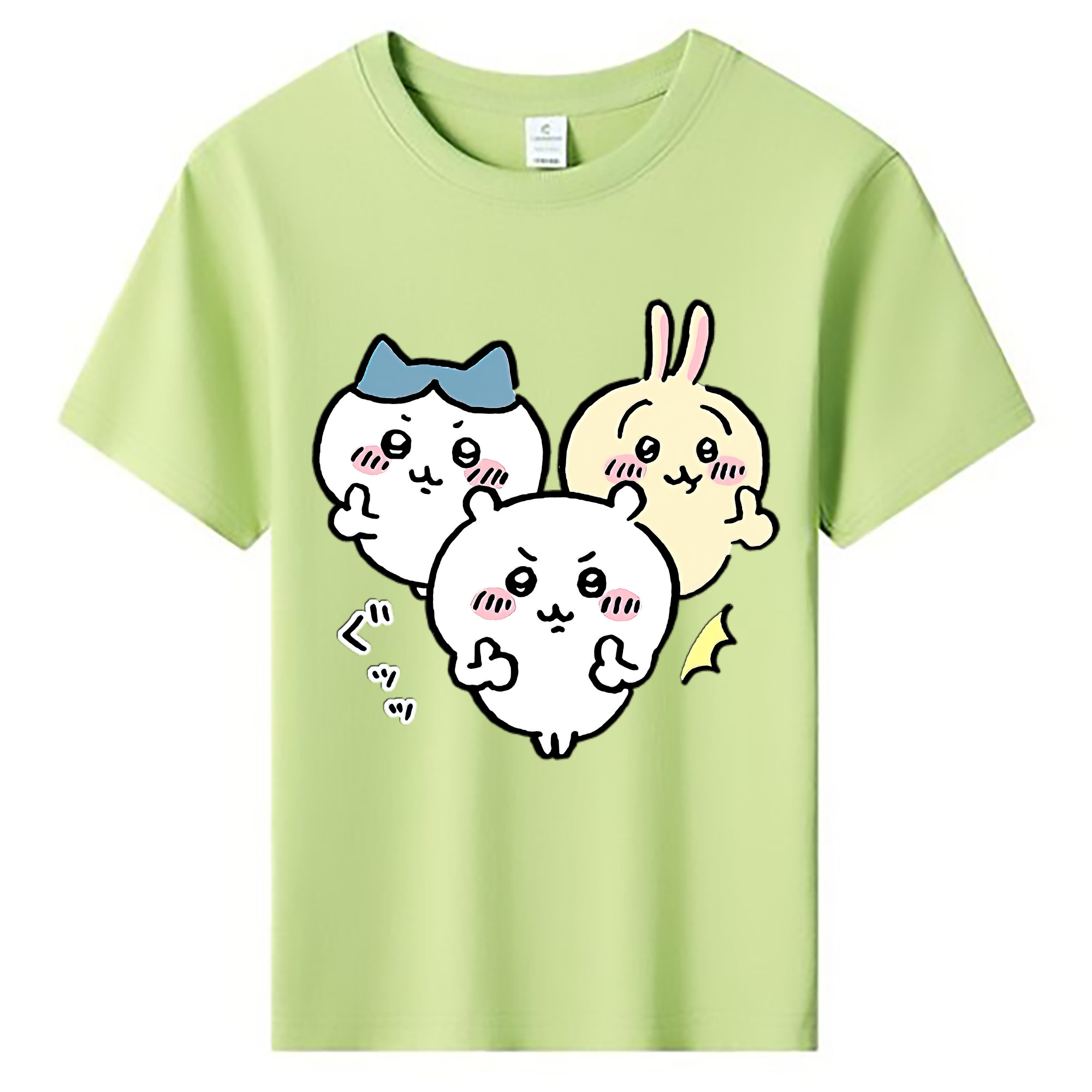 （画像用） ちいかわ うさぎ Chii-kawa usagi 綿100％キッズTシャツ（フロントプリント）